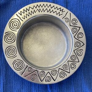 Metal Pewter Dish Bottle Coaster Wilton